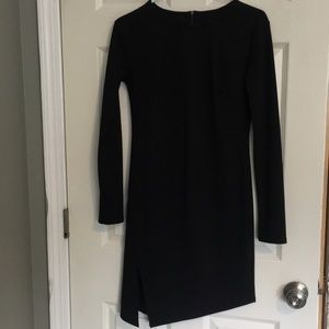 Black asymmetrical dress!